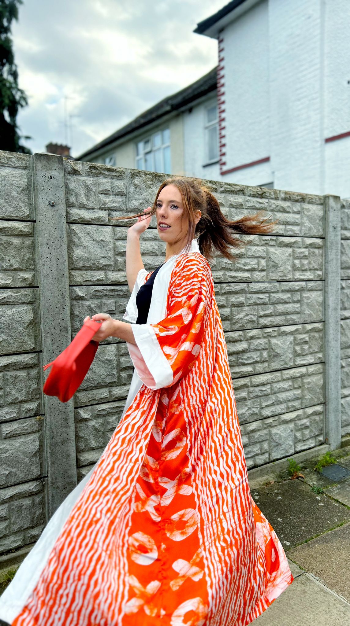 The mixed match kimono