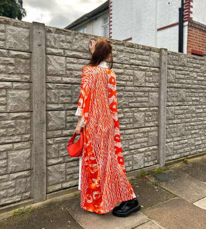 The mixed match kimono